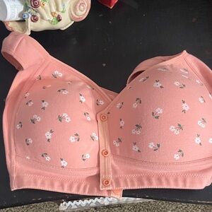 2 Floral Peach Bras